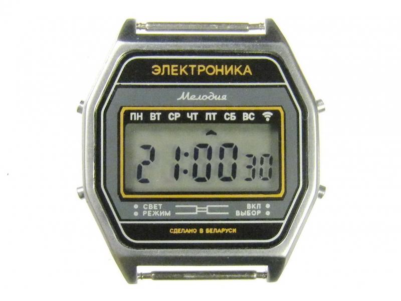Часы Электроника 77А хром